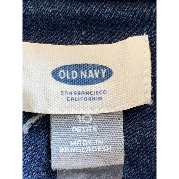 Old Navy Womens Blue Denim Shirt Long Sleeve Dress Size 10 Petite - Picture 11 of 13